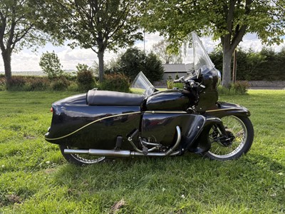 Lot 1955 Vincent Black Prince/Watsonian Combination