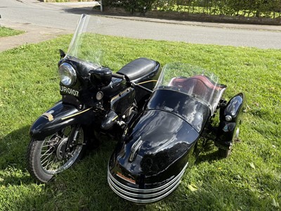 Lot 1955 Vincent Black Prince/Watsonian Combination
