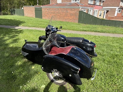 Lot 1955 Vincent Black Prince/Watsonian Combination