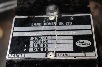 Lot 67 - 1989 Land Rover Defender 110