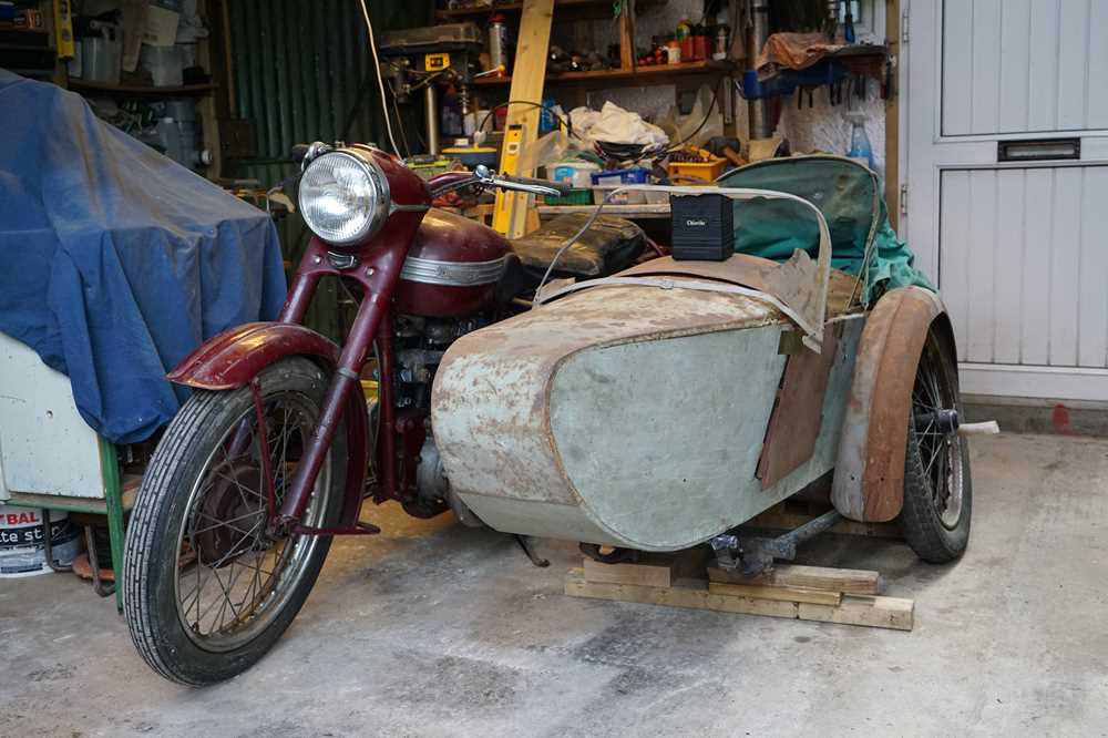 Lot 1952 Triumph 5T Speed Twin Combination Sidecar