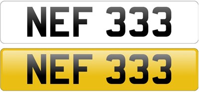 Lot Registration Number 'NEF 333'