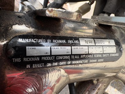 Lot c.1978 Rickman CR Rolling Chassis