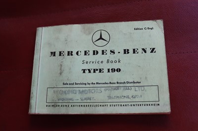 Lot 1958 Mercedes-Benz 190 'Ponton'