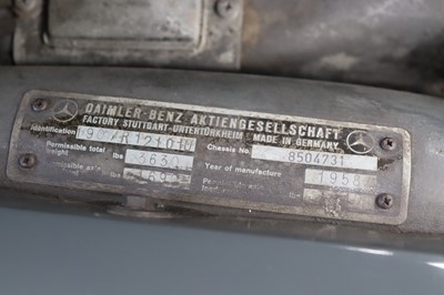 Lot 1958 Mercedes-Benz 190 'Ponton'