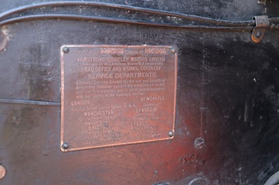 Lot 1926 Armstrong Siddeley 14hp Chiltern Coupe