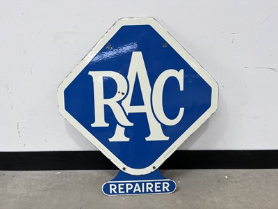 Lot Original RAC double sided sign