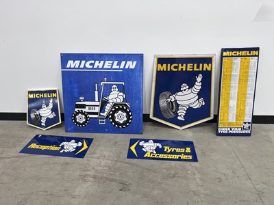 Lot Large number of Michelin garage signs