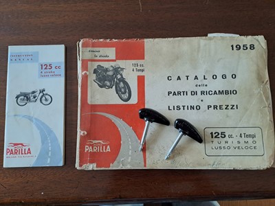 Lot 1958 Moto Parilla 125 Sprint