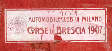 Lot 147 - 1907 Coppa Florio Official Race Guide