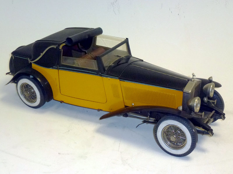 Miniature Top Marques Gold Series 1/43 – Rolls Royce Phantom II 1932, Métal Blanc, Édition Limitée 1/50