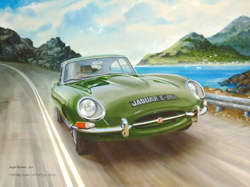 Lot 146 - Jaguar E-Type Original Artwork