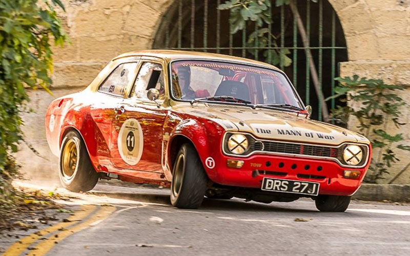 Ford Escort in Red & Gold Livery
